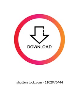 download icon, vector illustration