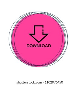 download icon, vector illustration