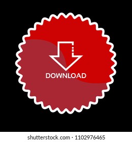 download icon, vector illustration