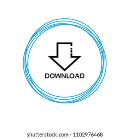download icon, vector illustration