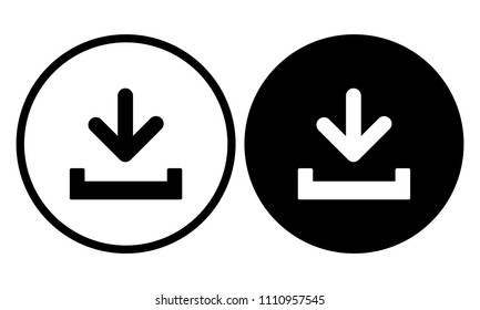 Download icon. Vector illustration
