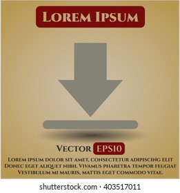 Download icon vector illustration