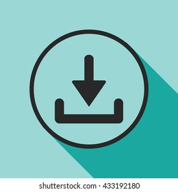 download icon. download vector illustration 