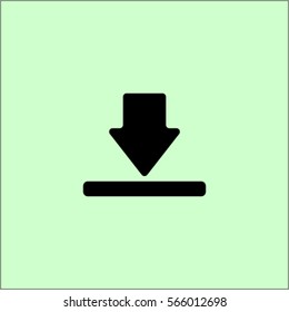 Download icon, vector illustration