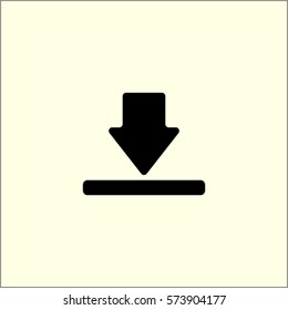 Download icon, vector illustration