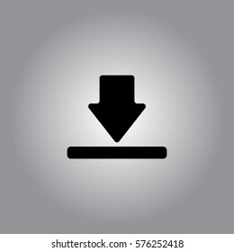 Download icon, vector illustration
