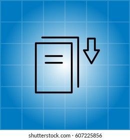 Download icon. vector illustration 