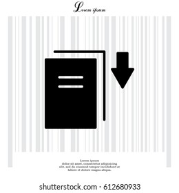Download icon. vector illustration