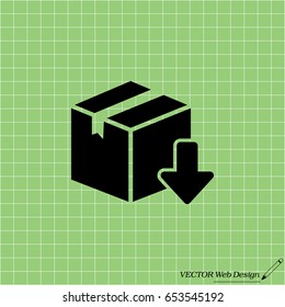 Download icon. vector illustration