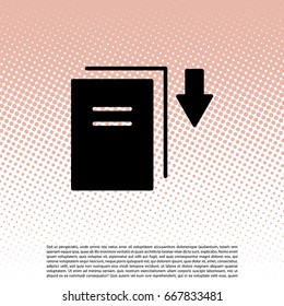 Download icon. vector illustration