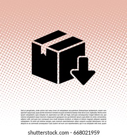 Download icon. vector illustration