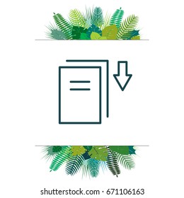 Download icon. vector illustration 