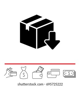Download icon. vector illustration
