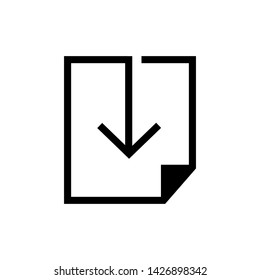Download icon vector illustration - download element