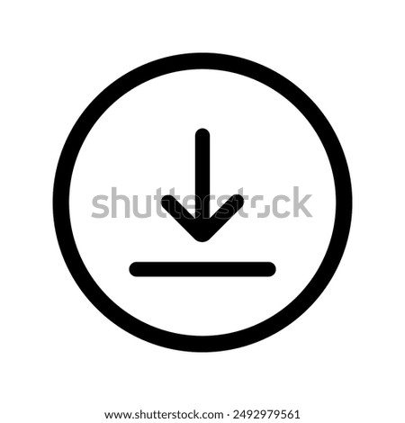 Download icon vector illustration, file download symbol isolated, Software download icon, upload icon, Set of download icons as template for design of web page, site or mobile app.