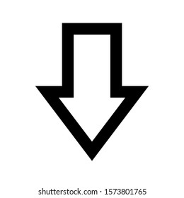 download icon vector illustration flat design. on white background