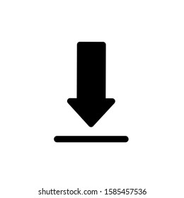 Download icon, vector illustration. Flat design style. vector download icon illustration isolated on White background, download icon Eps10. download icons graphic design vector symbols.