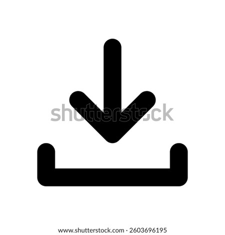 Download icon vector illustration, isolated download icon in trendy flat style, download sign vector,  downloading sign, down load button. Arrow downloading icon, set of download files symbol.
