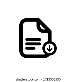 download icon. vector illustration logo template for many purpose. Isolated on white background
