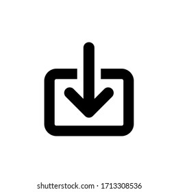 download icon. vector illustration logo template for many purpose. Isolated on white background