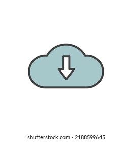descargar la plantilla de logotipo de ilustración vectorial de icono para muchos fines. Aislado sobre fondo blanco. caricatura a color completo