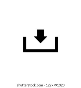 download icon. download vector illustration on white background for web and apps.