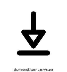 Download icon vector illustration on white background