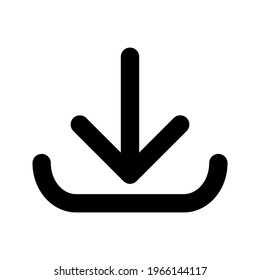 Download icon vector illustration on white background.eps