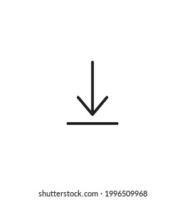 Download icon vector illustration on white background. Download icon. Downloading vector icon. Save to computer symbol, Solid and line icons set for upload option. Arrow down