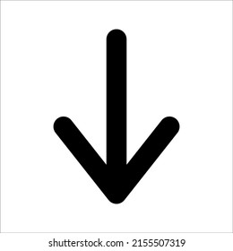 Download icon vector illustration on white background, eps 10.