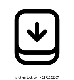 Download icon. vector illustration on white background
