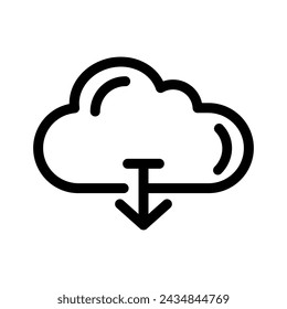 Download icon vector illustration on white background eps 10