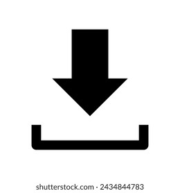 Download icon vector illustration on white background eps 10