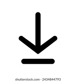 Download icon vector illustration on white background eps 10