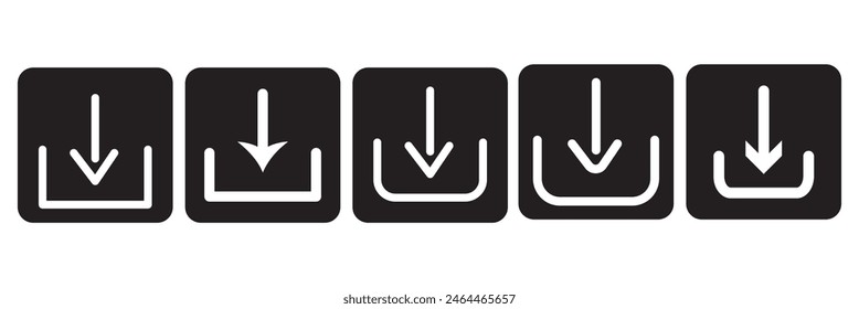 Download icon vector illustration on white background