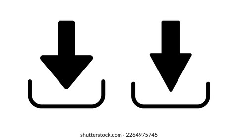 Download icon vector illustration. Download sign and symbol