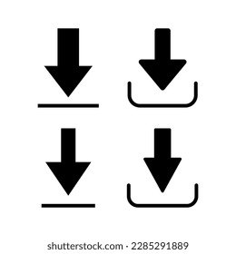 Download icon vector illustration. Download sign and symbol