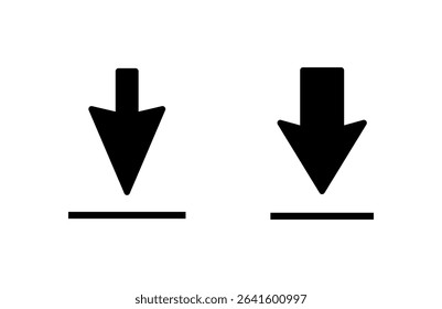 Download icon vector illustration. Download sign and symbol
