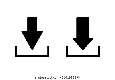 Download icon vector illustration. Download sign and symbol