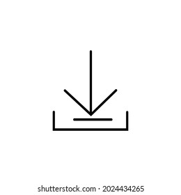 download icon vector illustration, simple desain