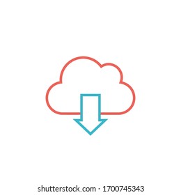 descargar ilustración vectorial de dos colores de diseño. aislado sobre fondo blanco