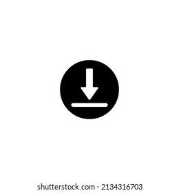 Download icon vector illustration for website or mobile app