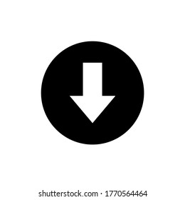 Download Icon. Vector Illustration with a white background