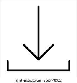 Download icon vector illustration.Download icon simple vector perfect illustration