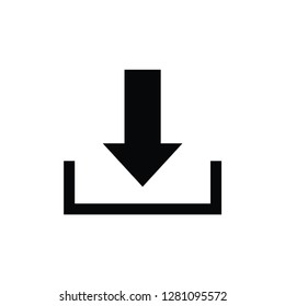 Download icon vector isolated on background. Download symbol vector.