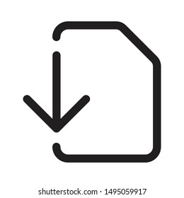 Download Icon Vector Line Style. Modern Simple Vector Illustration for Website and Mobile App. Save Icon. Install icon. 