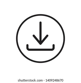 Download icon vector logo template flat style