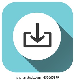 Download icon, Vector logo for your design, symbol, application, website, UI