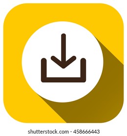 Download icon, Vector logo for your design, symbol, application, website, UI