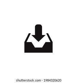 vectores de icono de descarga en fondo blanco